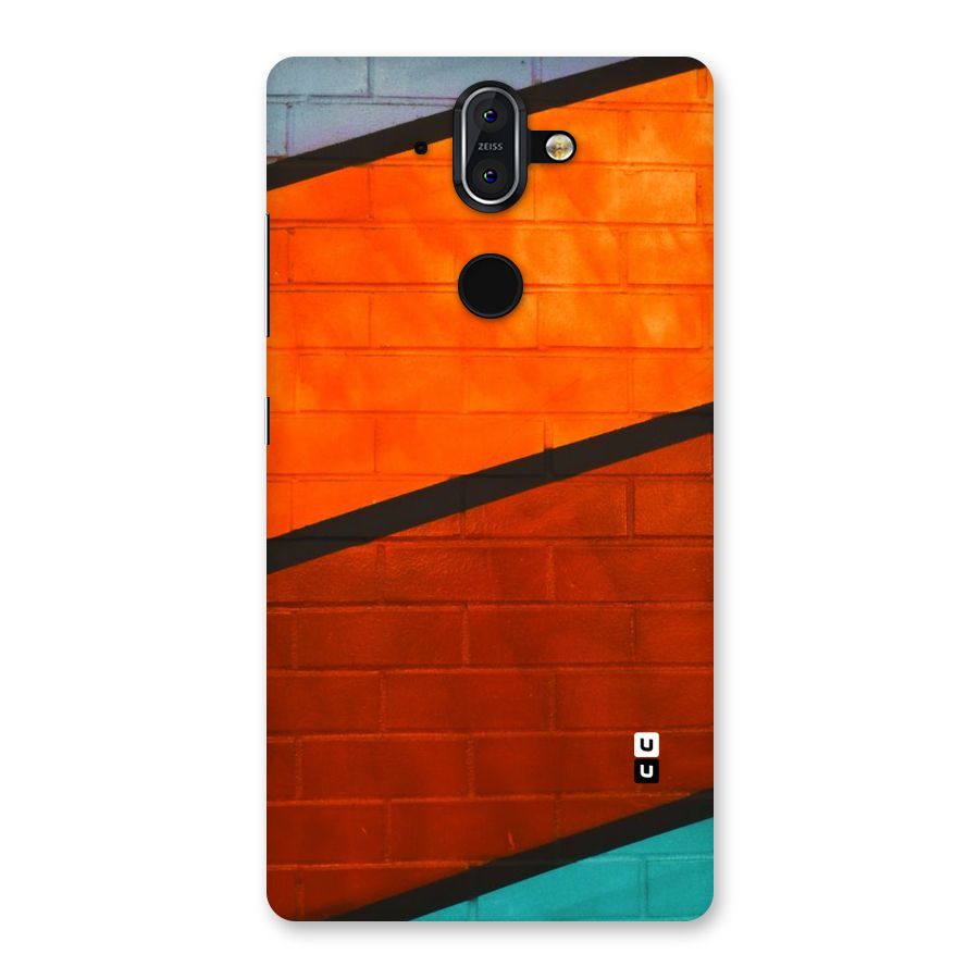 Wall Diagonal Stripes Back Case for Nokia 8 Sirocco