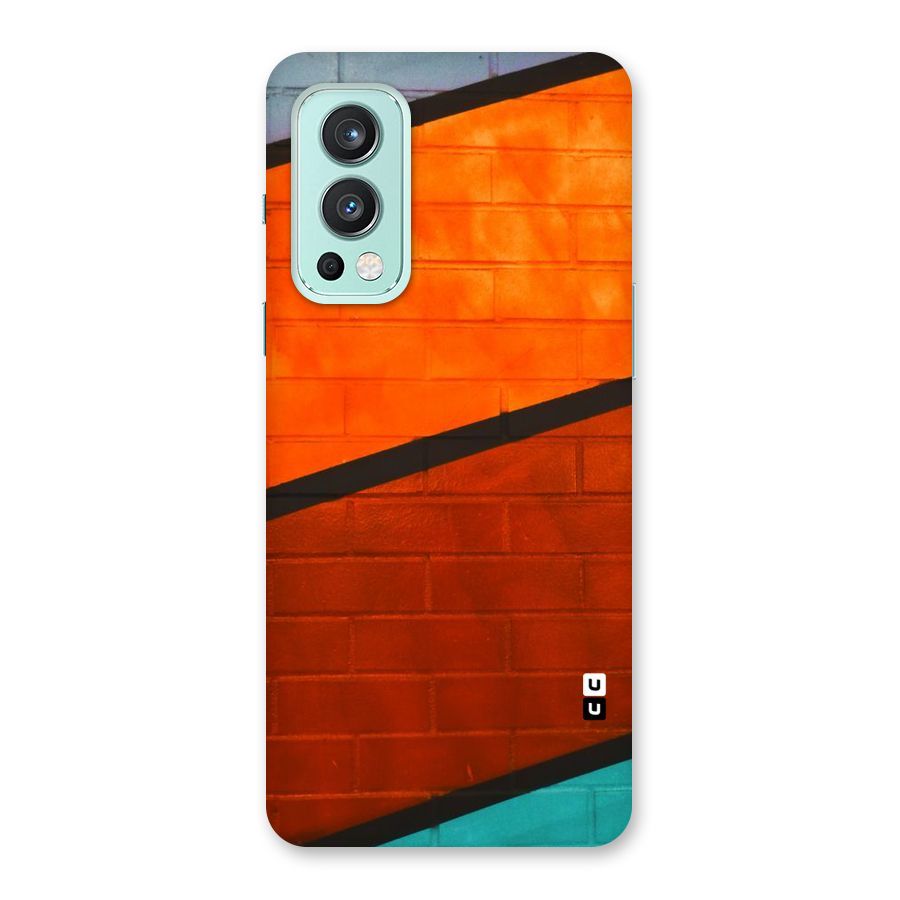 Wall Diagonal Stripes Back Case for OnePlus Nord 2 5G