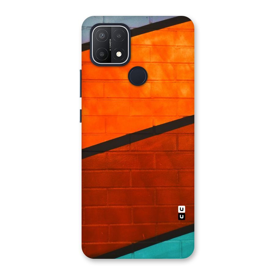 Wall Diagonal Stripes Back Case for Oppo A15