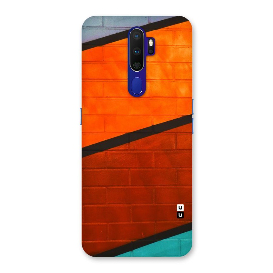 Wall Diagonal Stripes Back Case for Oppo A9 (2020)