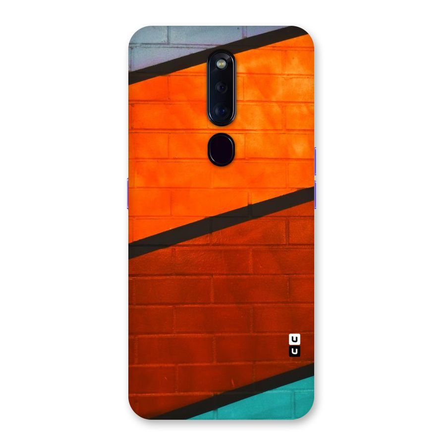 Wall Diagonal Stripes Back Case for Oppo F11 Pro