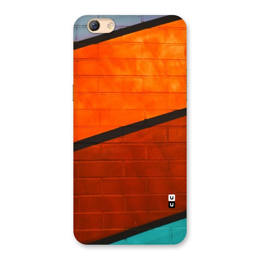 Wall Diagonal Stripes Back Case for Oppo F3 Plus