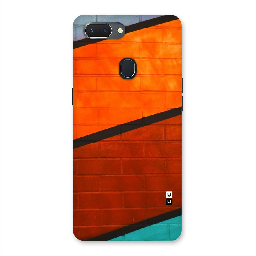 Wall Diagonal Stripes Back Case for Oppo Realme 2
