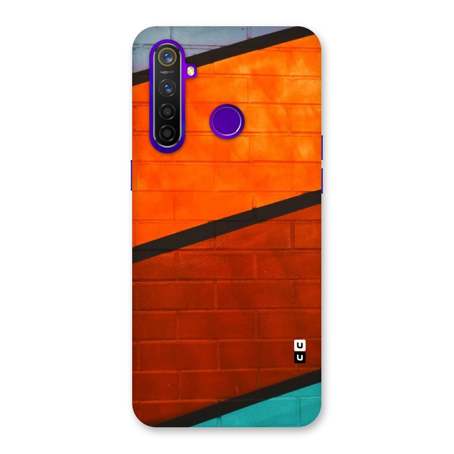 Wall Diagonal Stripes Back Case for Realme 5 Pro