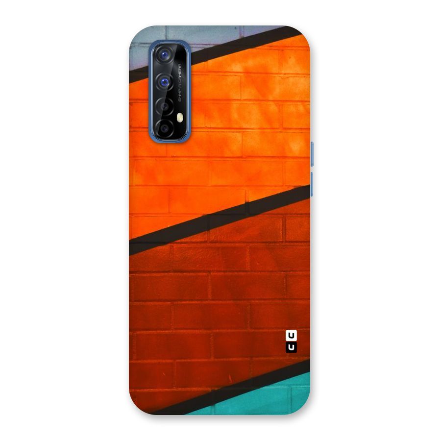 Wall Diagonal Stripes Back Case for Realme 7