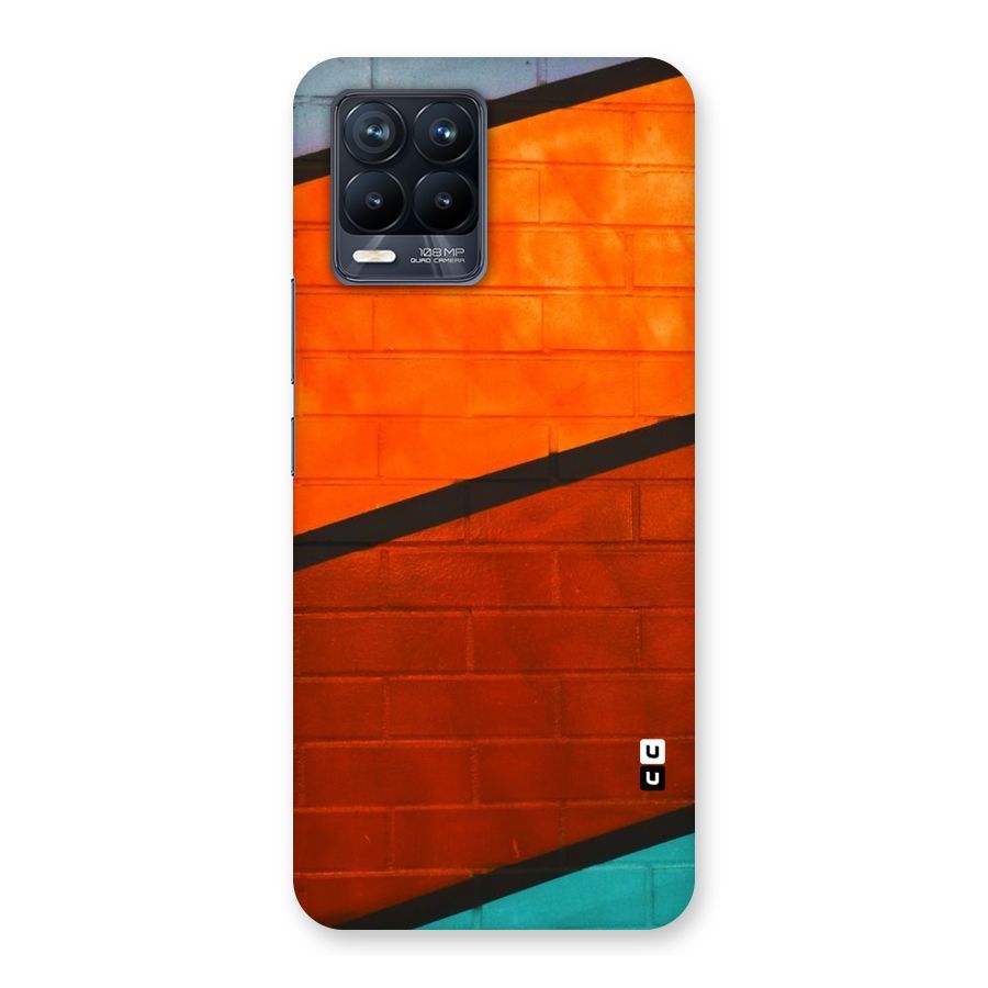 Wall Diagonal Stripes Back Case for Realme 8 Pro