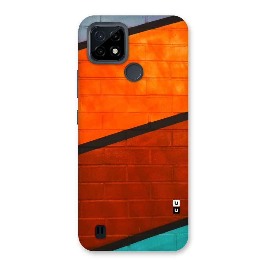 Wall Diagonal Stripes Back Case for Realme C21