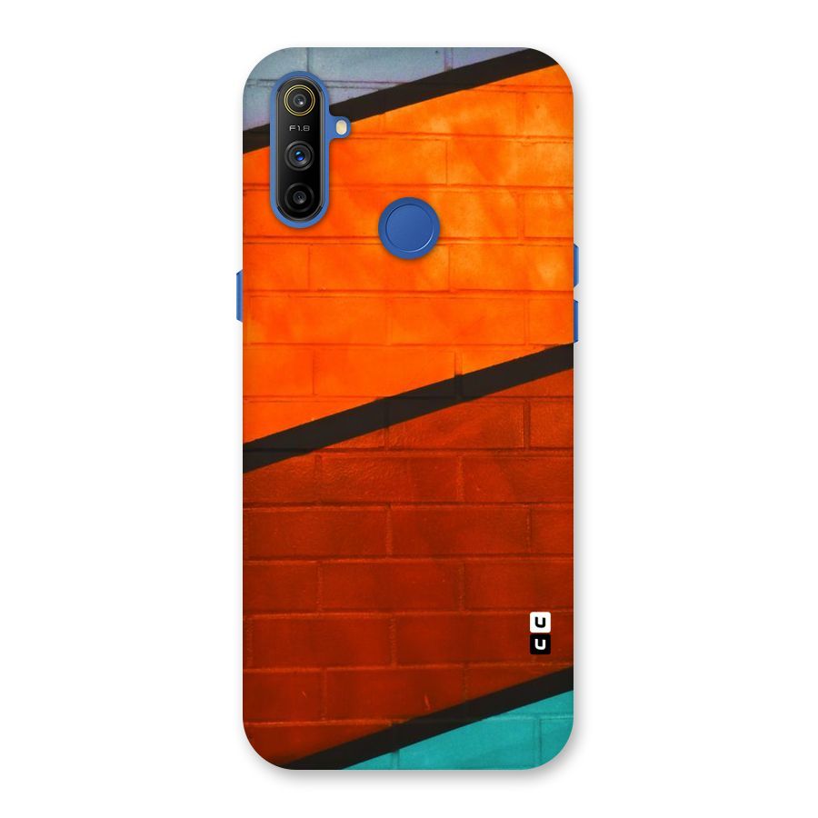 Wall Diagonal Stripes Back Case for Realme Narzo 10A