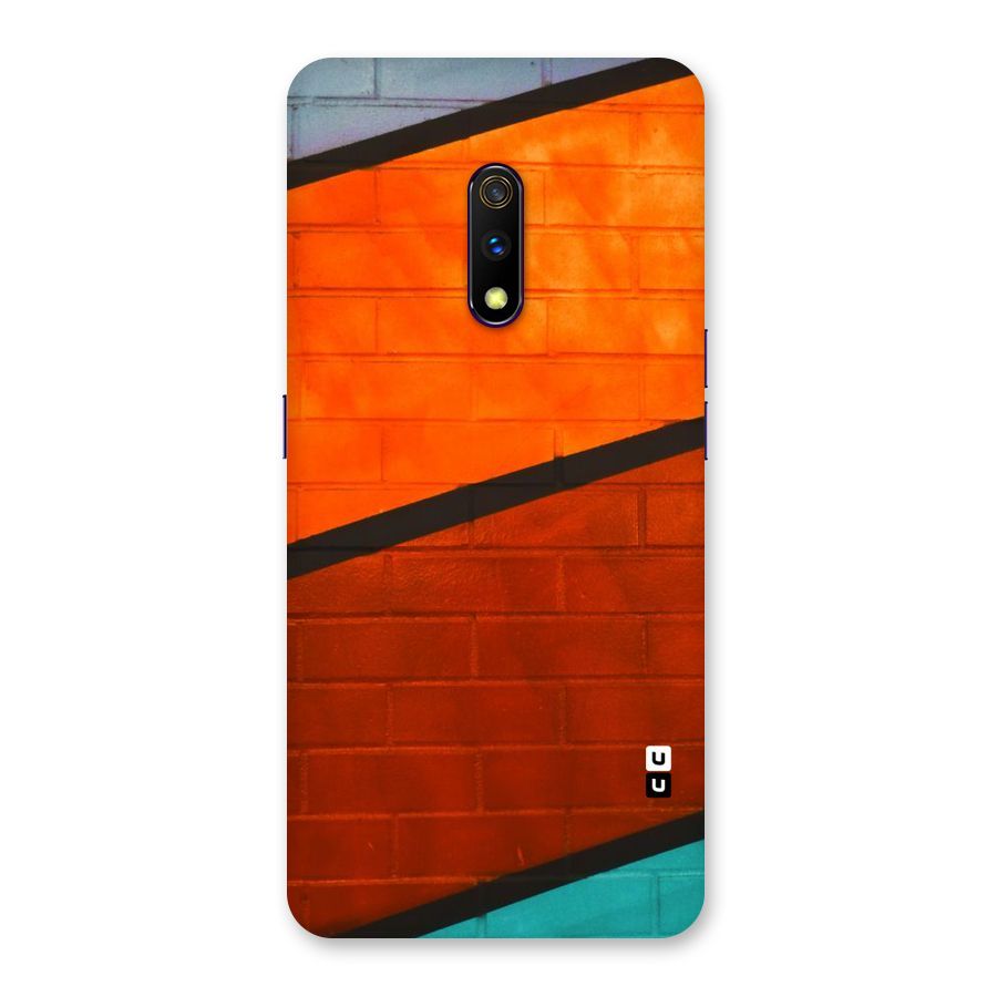 Wall Diagonal Stripes Back Case for Realme X