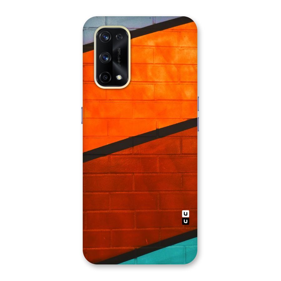 Wall Diagonal Stripes Glass Back Case for Realme X7 Pro