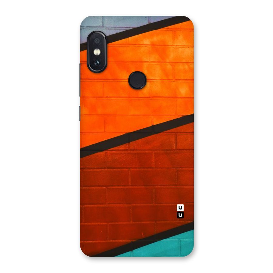 Wall Diagonal Stripes Back Case for Redmi Note 5 Pro
