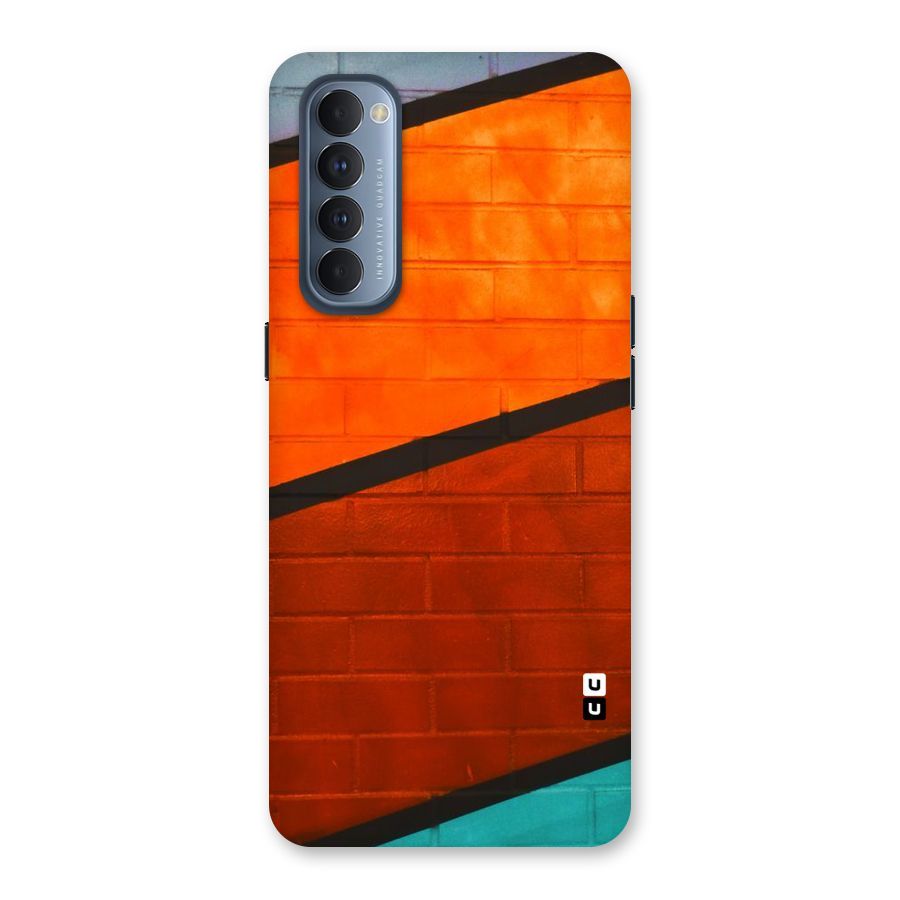 Wall Diagonal Stripes Back Case for Reno4 Pro