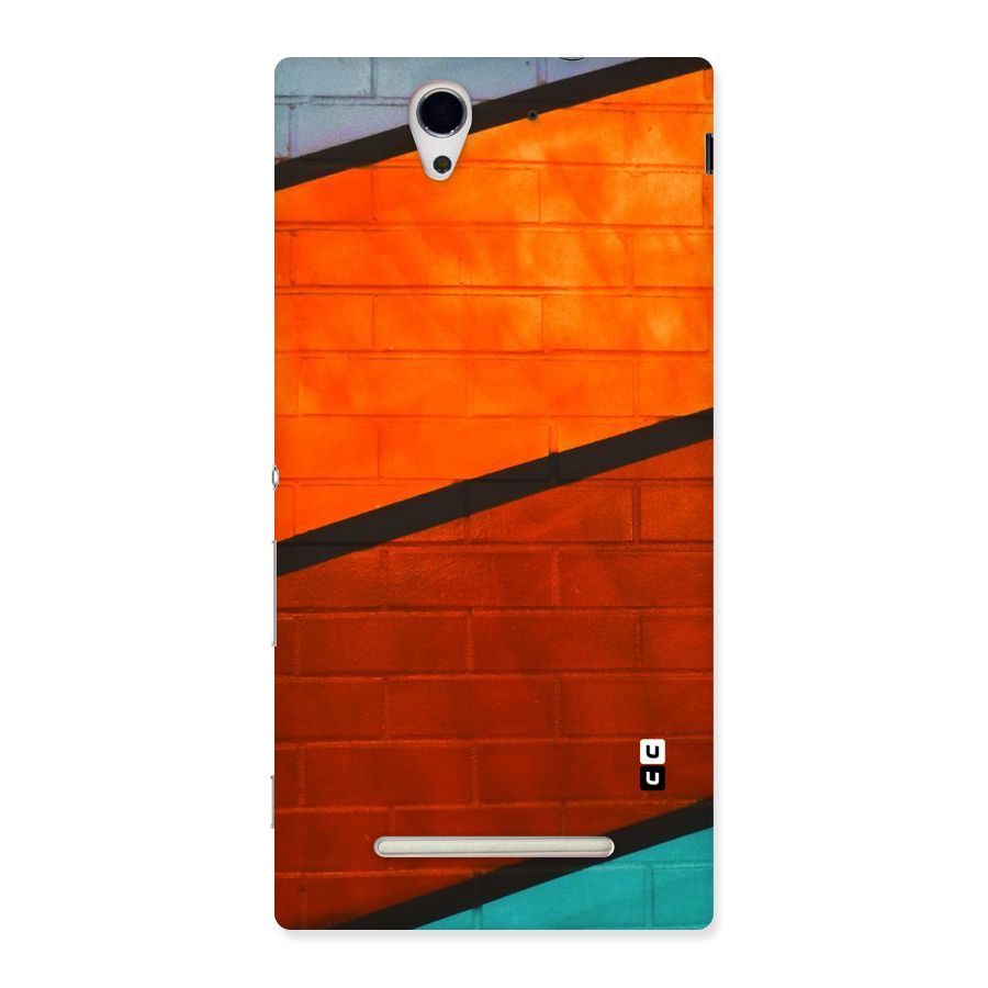 Wall Diagonal Stripes Back Case for Sony Xperia C3