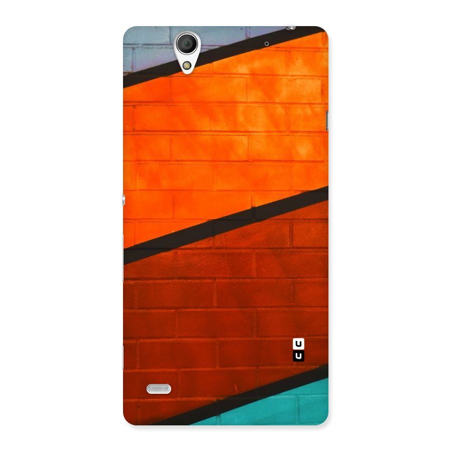 Wall Diagonal Stripes Back Case for Sony Xperia C4