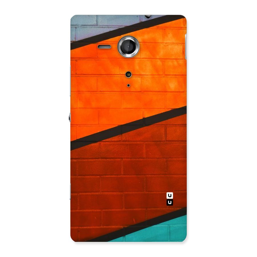 Wall Diagonal Stripes Back Case for Sony Xperia SP
