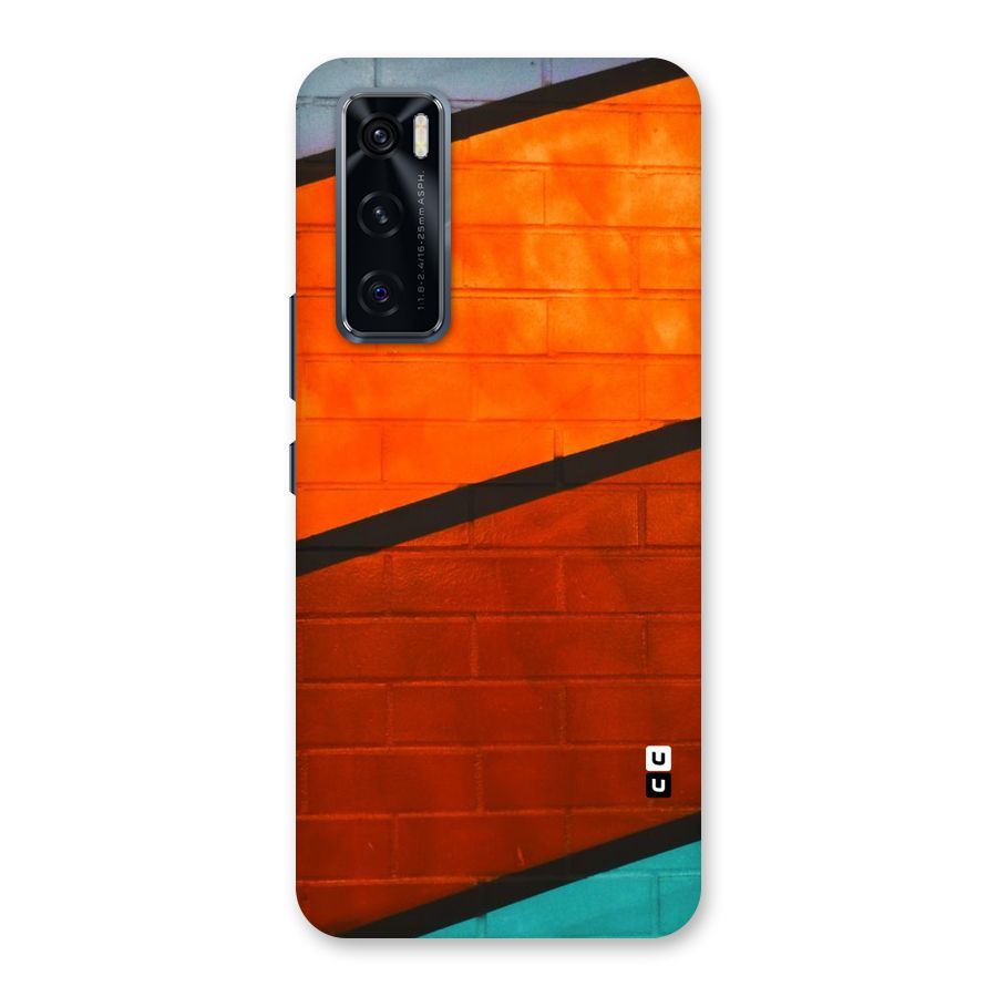 Wall Diagonal Stripes Back Case for Vivo V20 SE