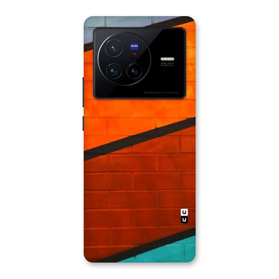 Wall Diagonal Stripes Back Case for Vivo X80
