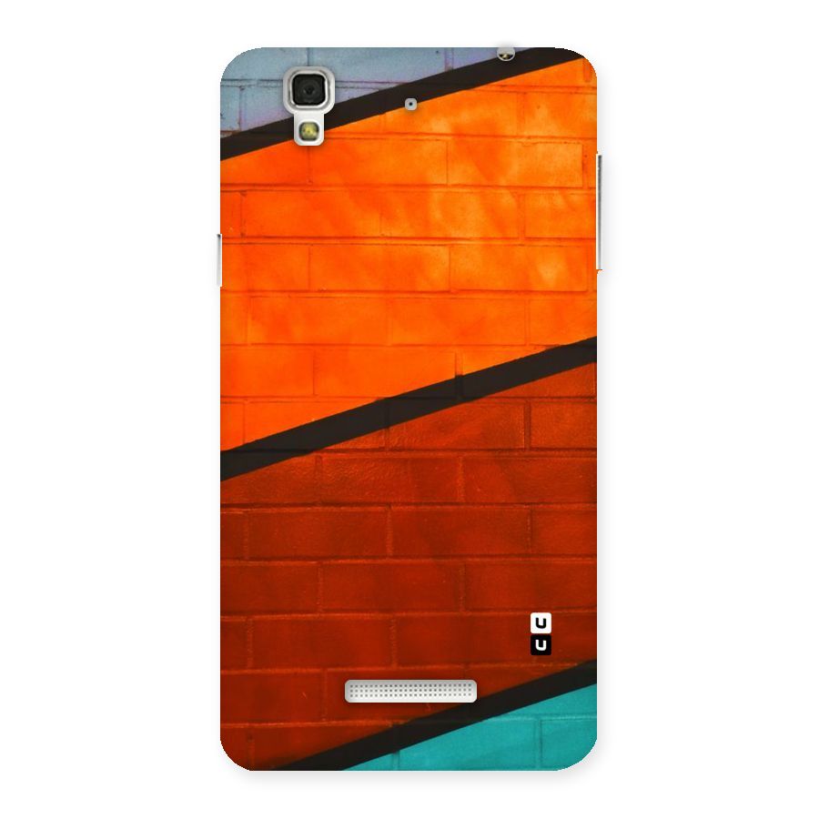 Wall Diagonal Stripes Back Case for YU Yureka Plus