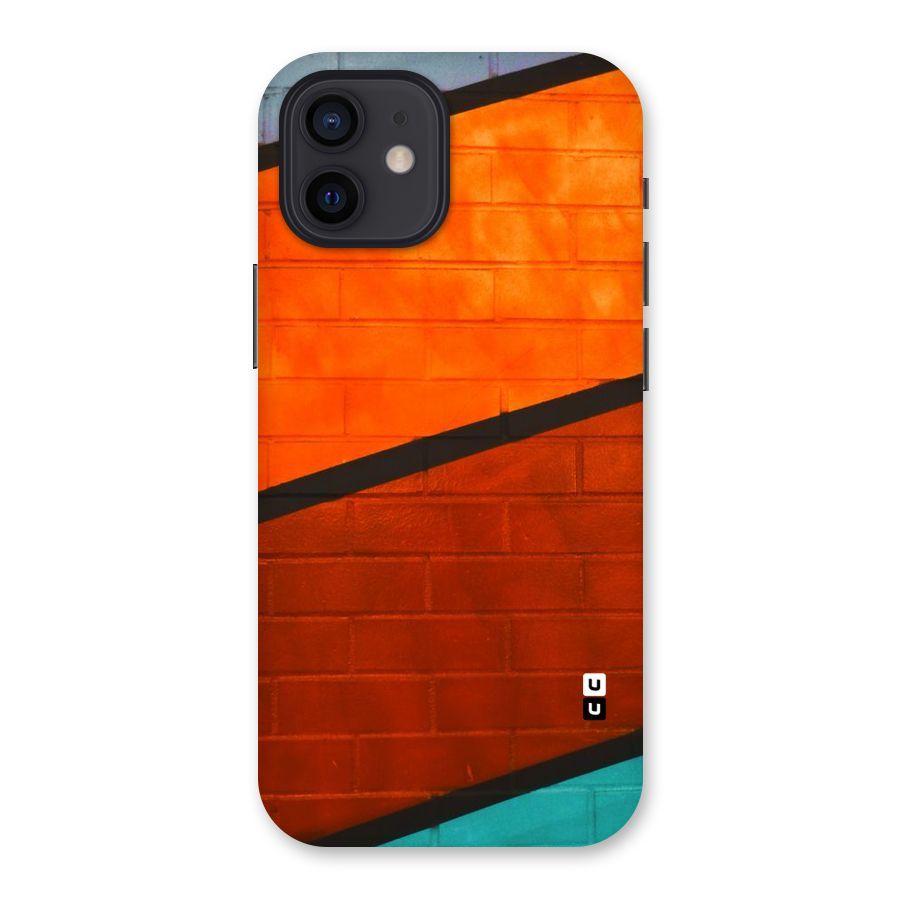 Wall Diagonal Stripes Back Case for iPhone 12