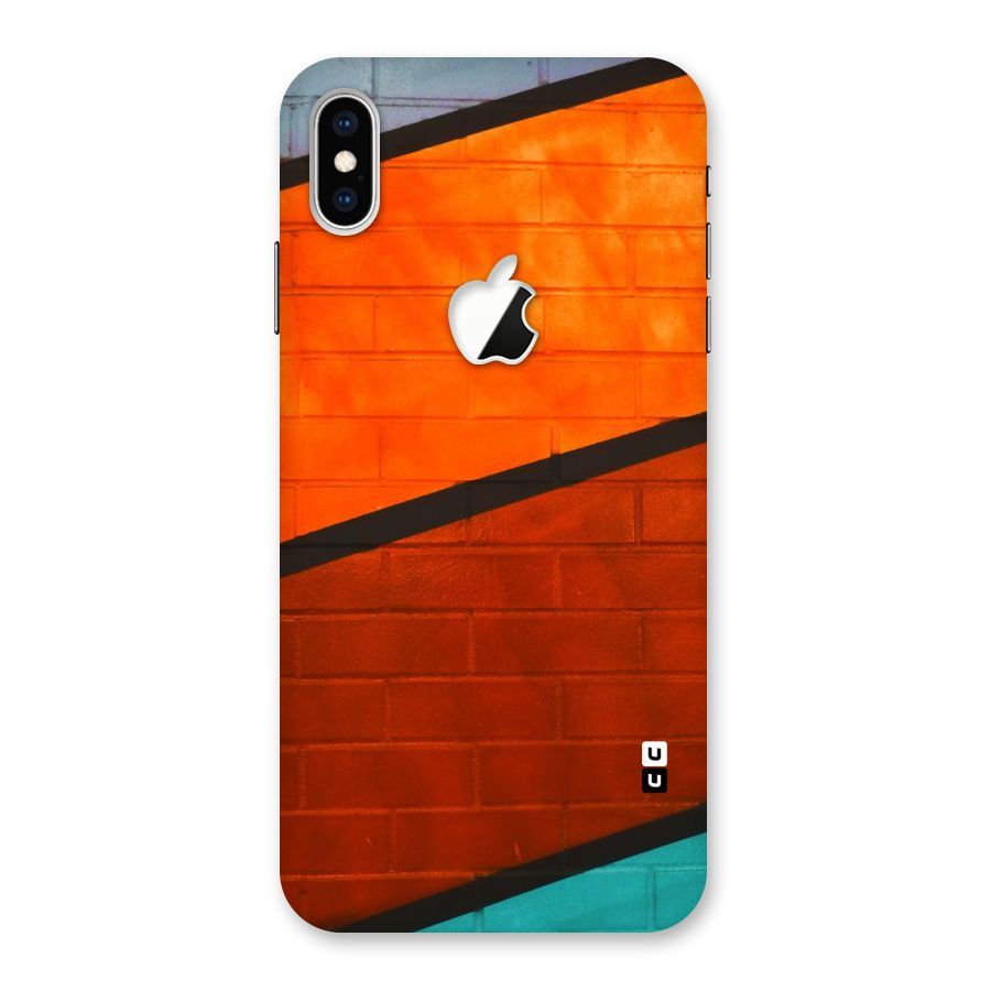 Wall Diagonal Stripes Back Case for iPhone XS Max Apple Cut