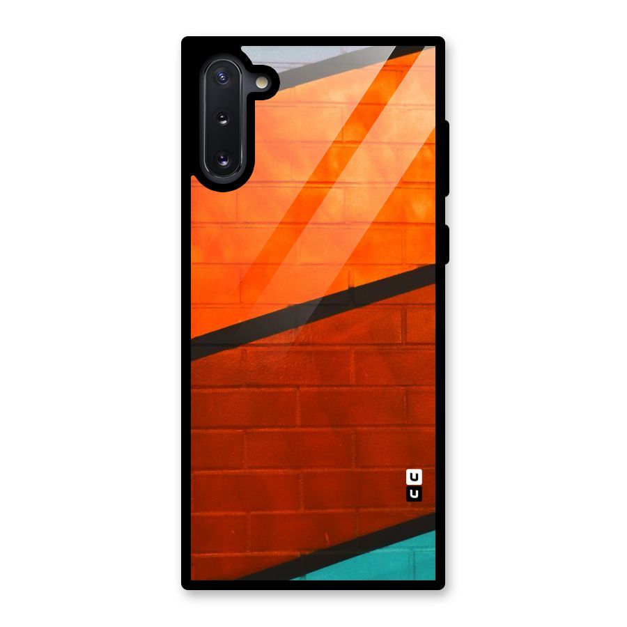 Wall Diagonal Stripes Glass Back Case for Galaxy Note 10