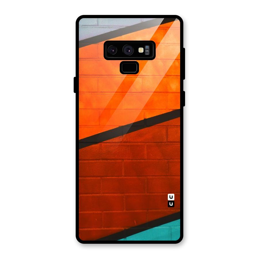 Wall Diagonal Stripes Glass Back Case for Galaxy Note 9