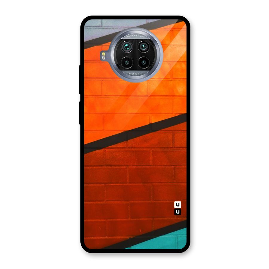 Wall Diagonal Stripes Glass Back Case for Mi 10i