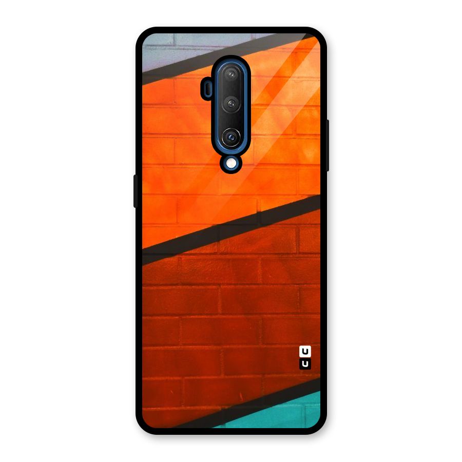 Wall Diagonal Stripes Glass Back Case for OnePlus 7T Pro