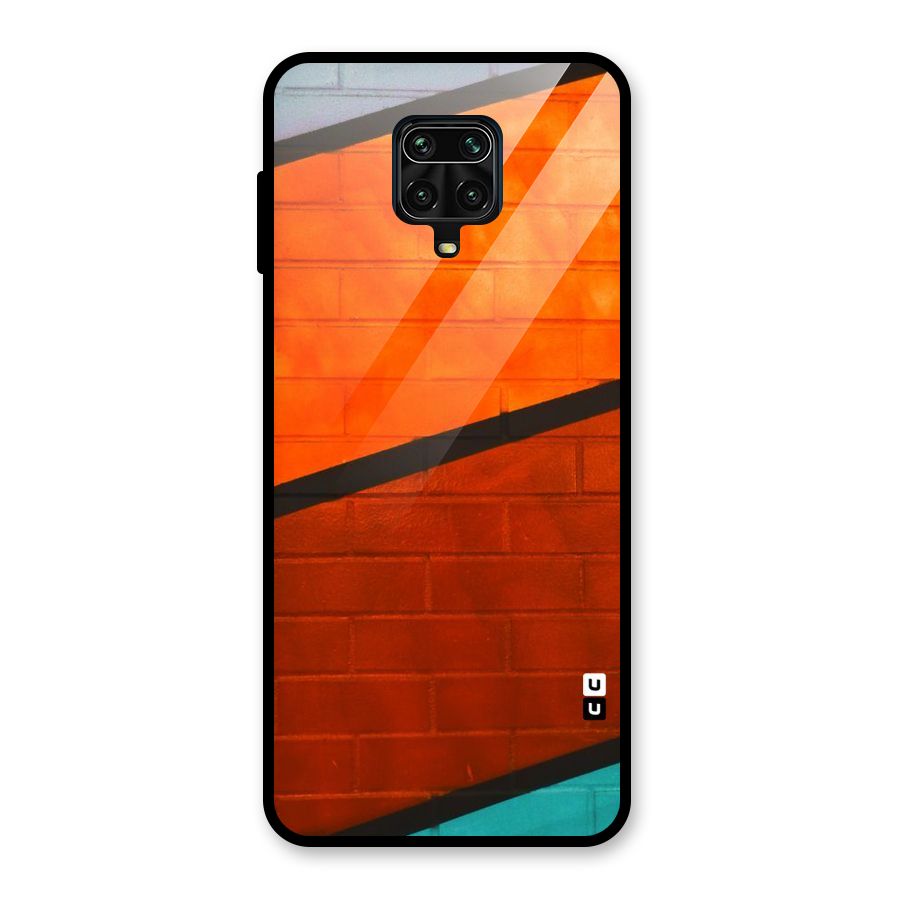 Wall Diagonal Stripes Glass Back Case for Poco M2 Pro