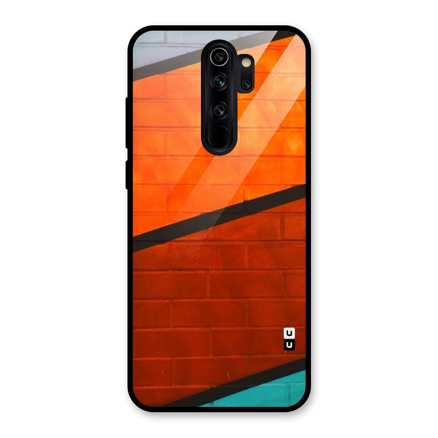 Wall Diagonal Stripes Glass Back Case for Redmi Note 8 Pro