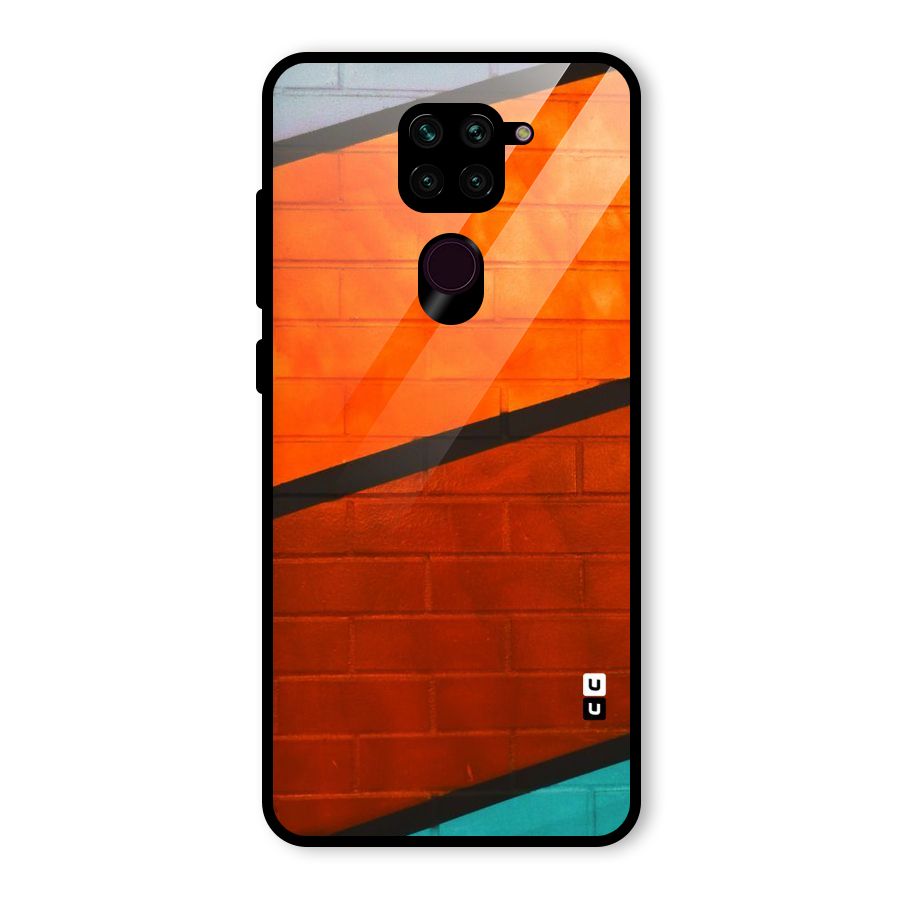 Wall Diagonal Stripes Glass Back Case for Redmi Note 9