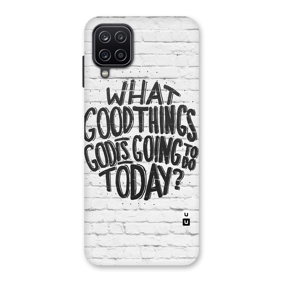 Wall Good Back Case for Galaxy A12