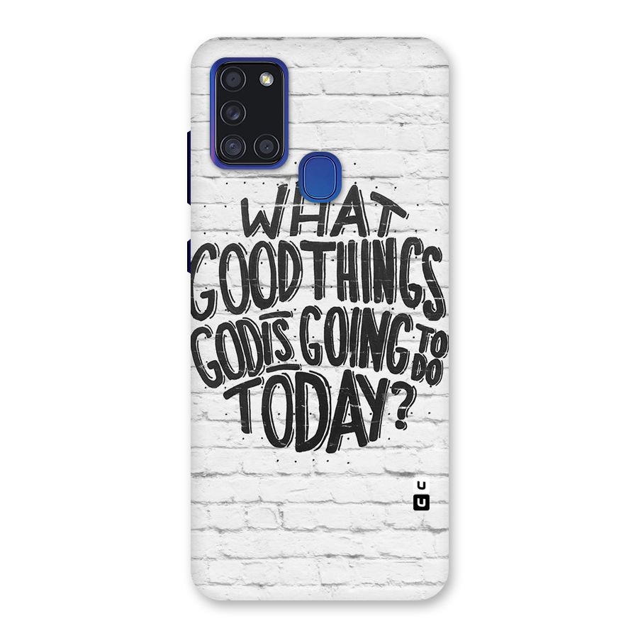 Wall Good Back Case for Galaxy A21s