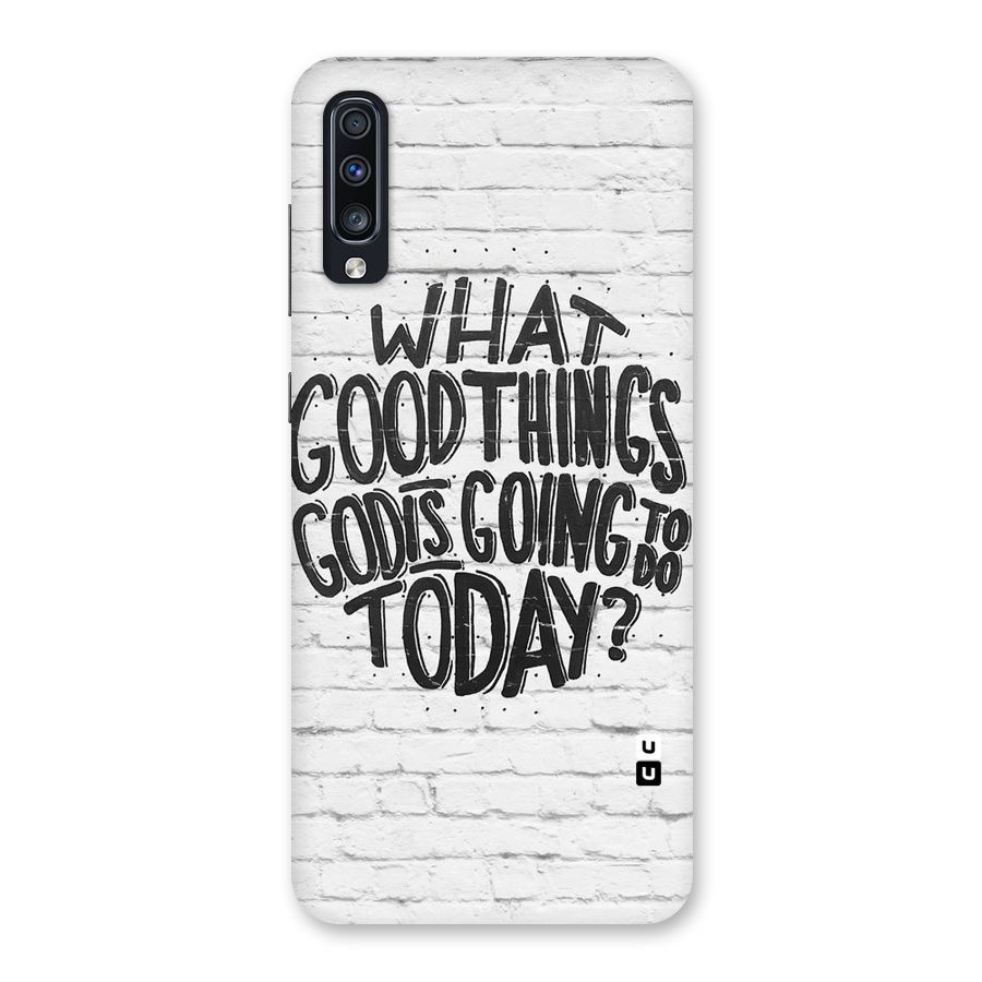 Wall Good Back Case for Galaxy A70