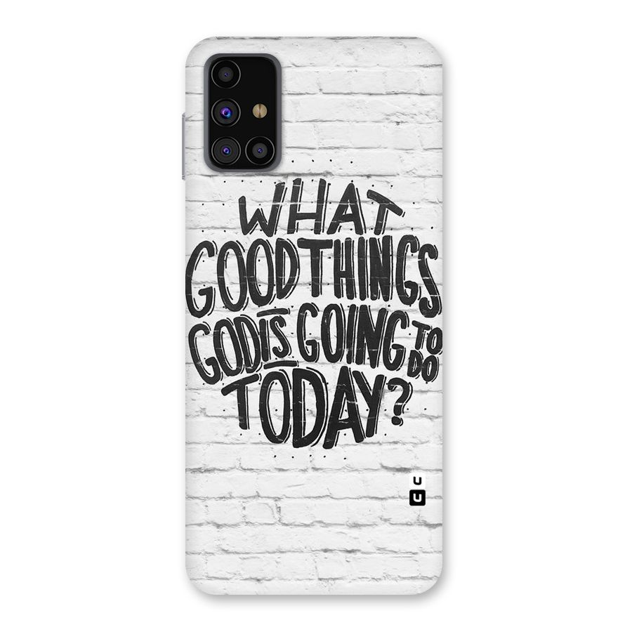 Wall Good Back Case for Galaxy M31s