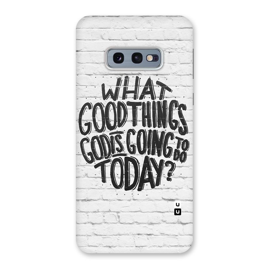 Wall Good Back Case for Galaxy S10e