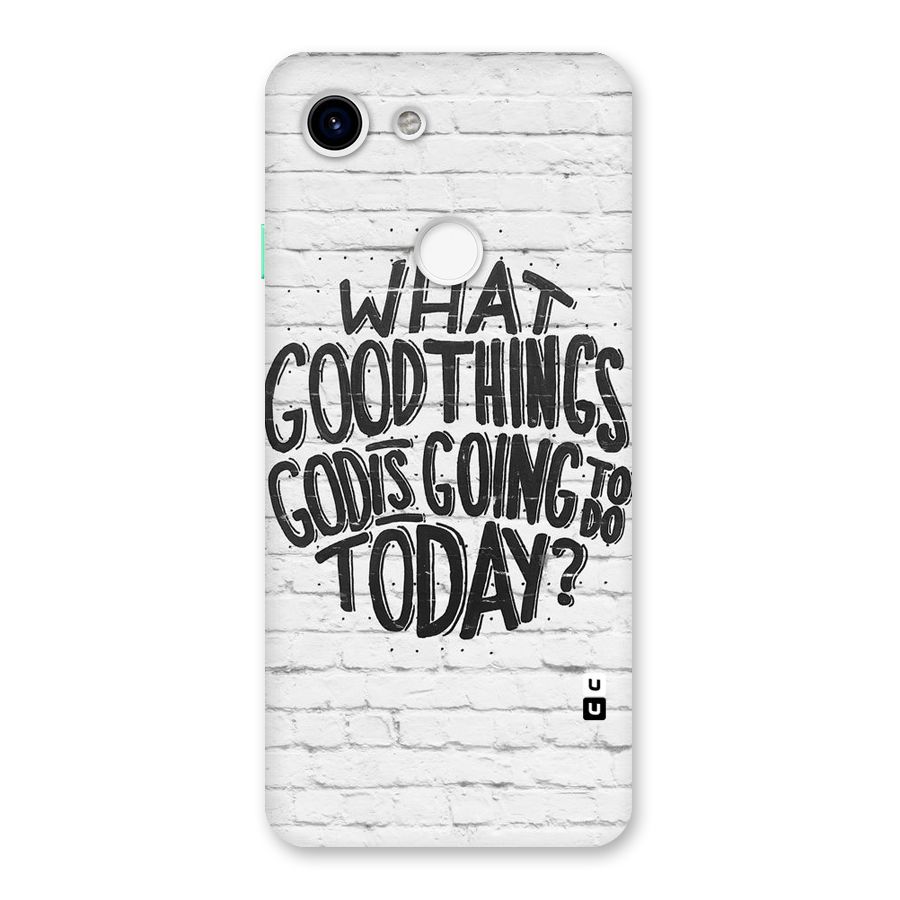 Wall Good Back Case for Google Pixel 3