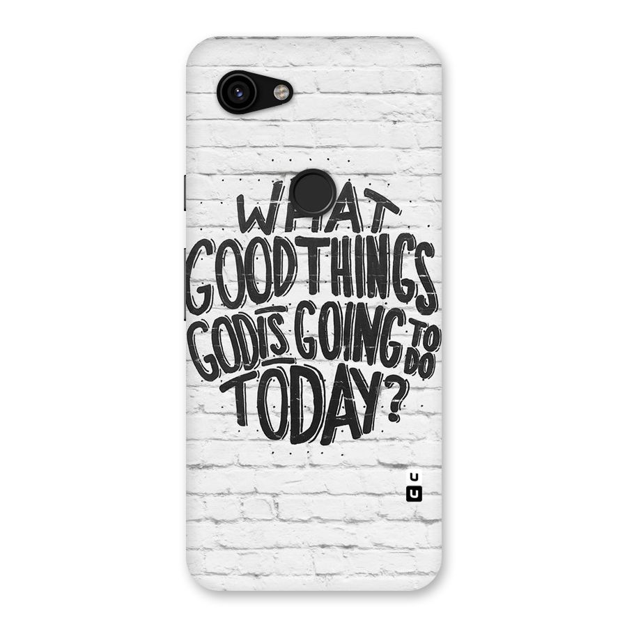 Wall Good Back Case for Google Pixel 3a