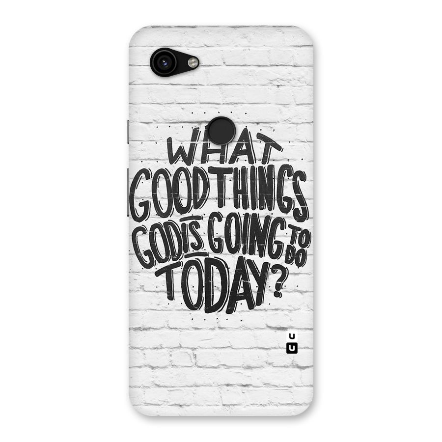 Wall Good Back Case for Google Pixel 3a XL