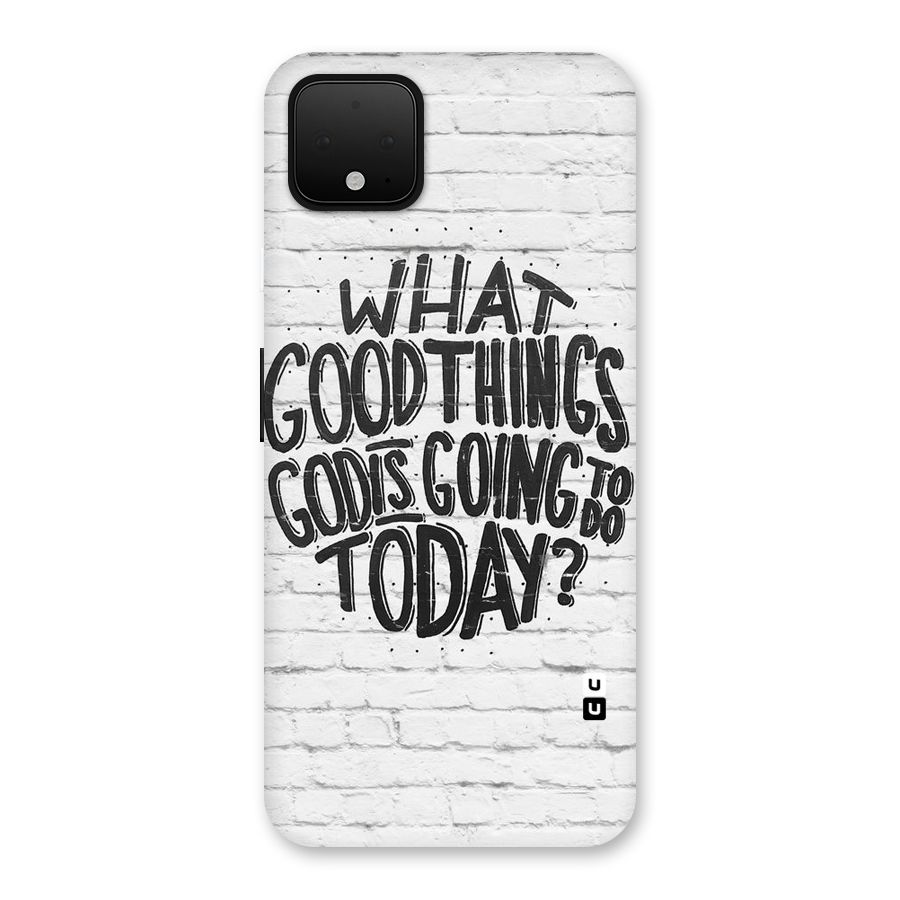 Wall Good Back Case for Google Pixel 4 XL
