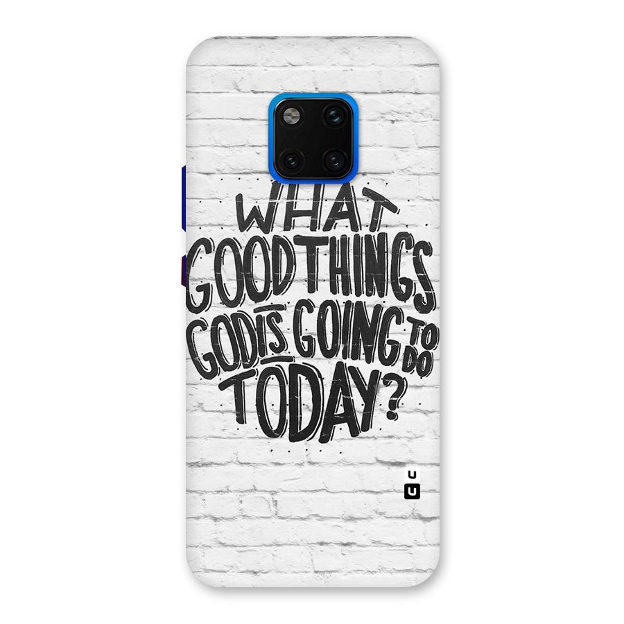 Wall Good Back Case for Huawei Mate 20 Pro