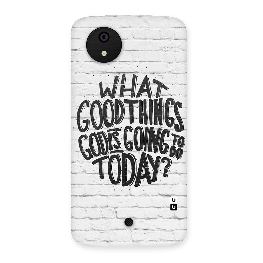 Wall Good Back Case for Micromax Canvas A1