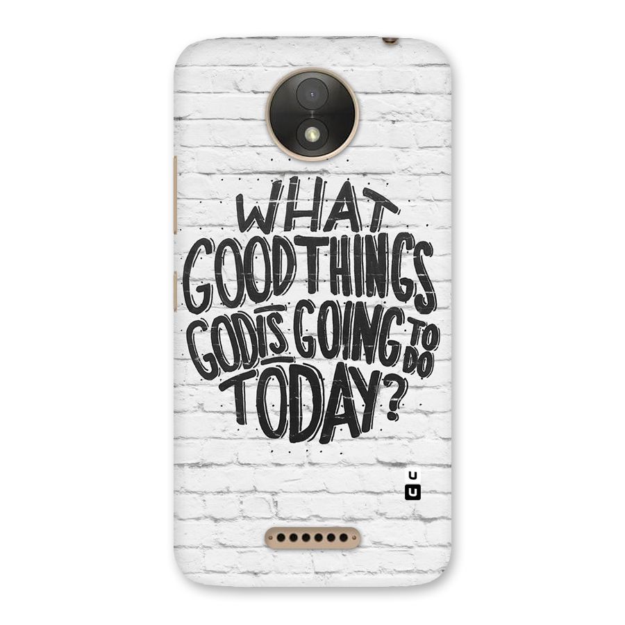 Wall Good Back Case for Moto C Plus
