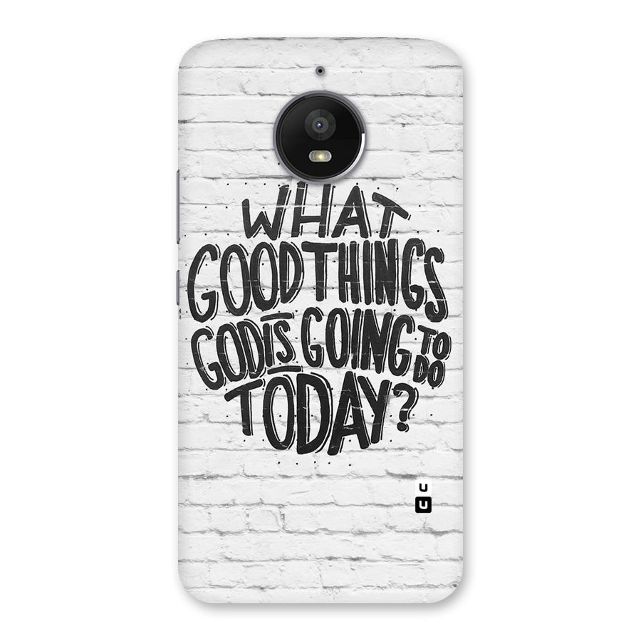 Wall Good Back Case for Moto E4 Plus