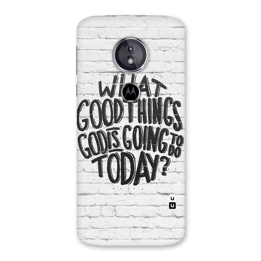 Wall Good Back Case for Moto E5