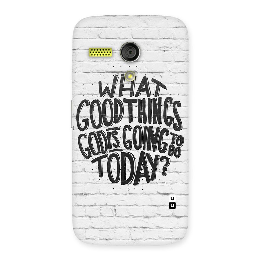 Wall Good Back Case for Moto G