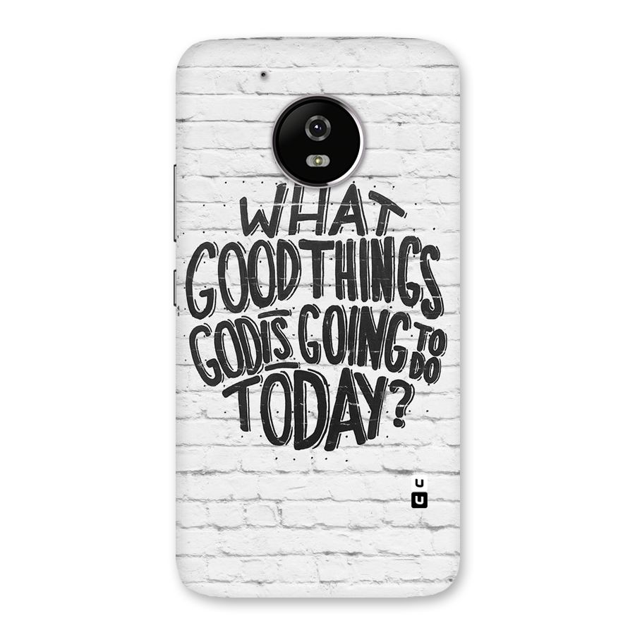 Wall Good Back Case for Moto G5