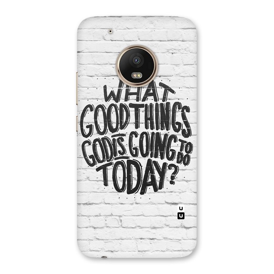Wall Good Back Case for Moto G5 Plus