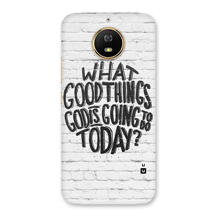 Wall Good Back Case for Moto G5s