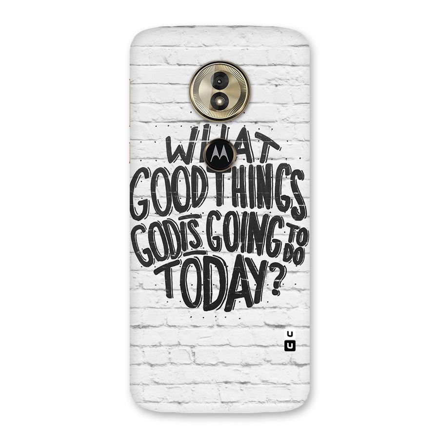 Wall Good Back Case for Moto G6 Play